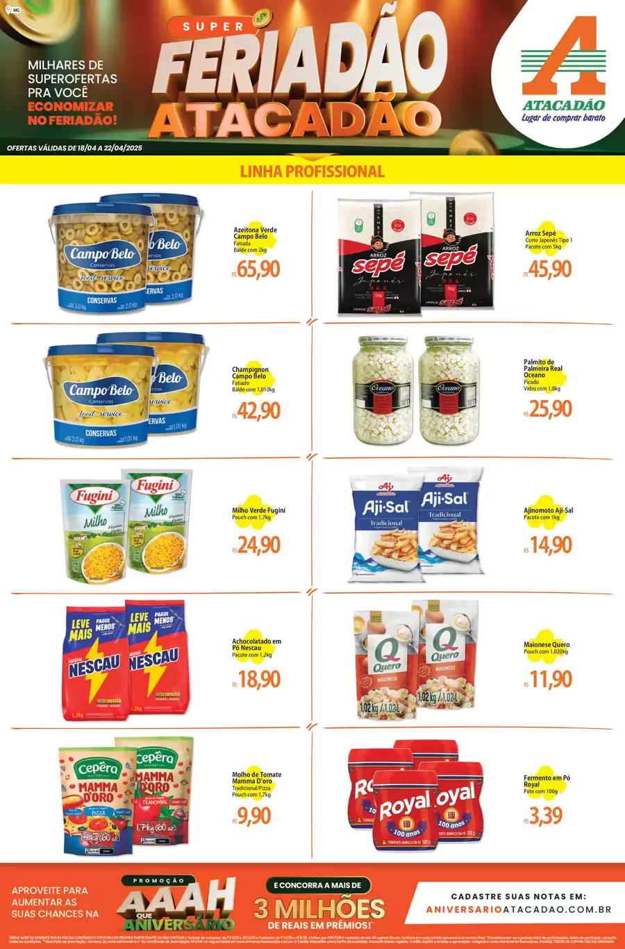 Catálogo de ofertas de Atacadão de 17/04/2025 a 21/04/2025 - Atacadão - Linha Profissional