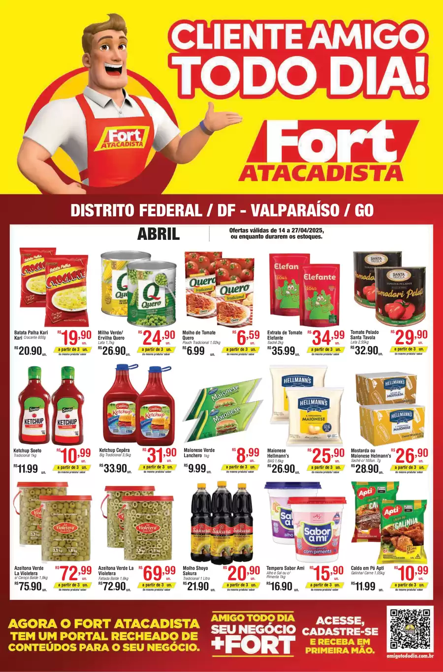 Catálogo de ofertas de Fort Atacadista de 13/04/2025 a 26/04/2025 - DF FORT FOOD SERVICE 14 a 27 04 25