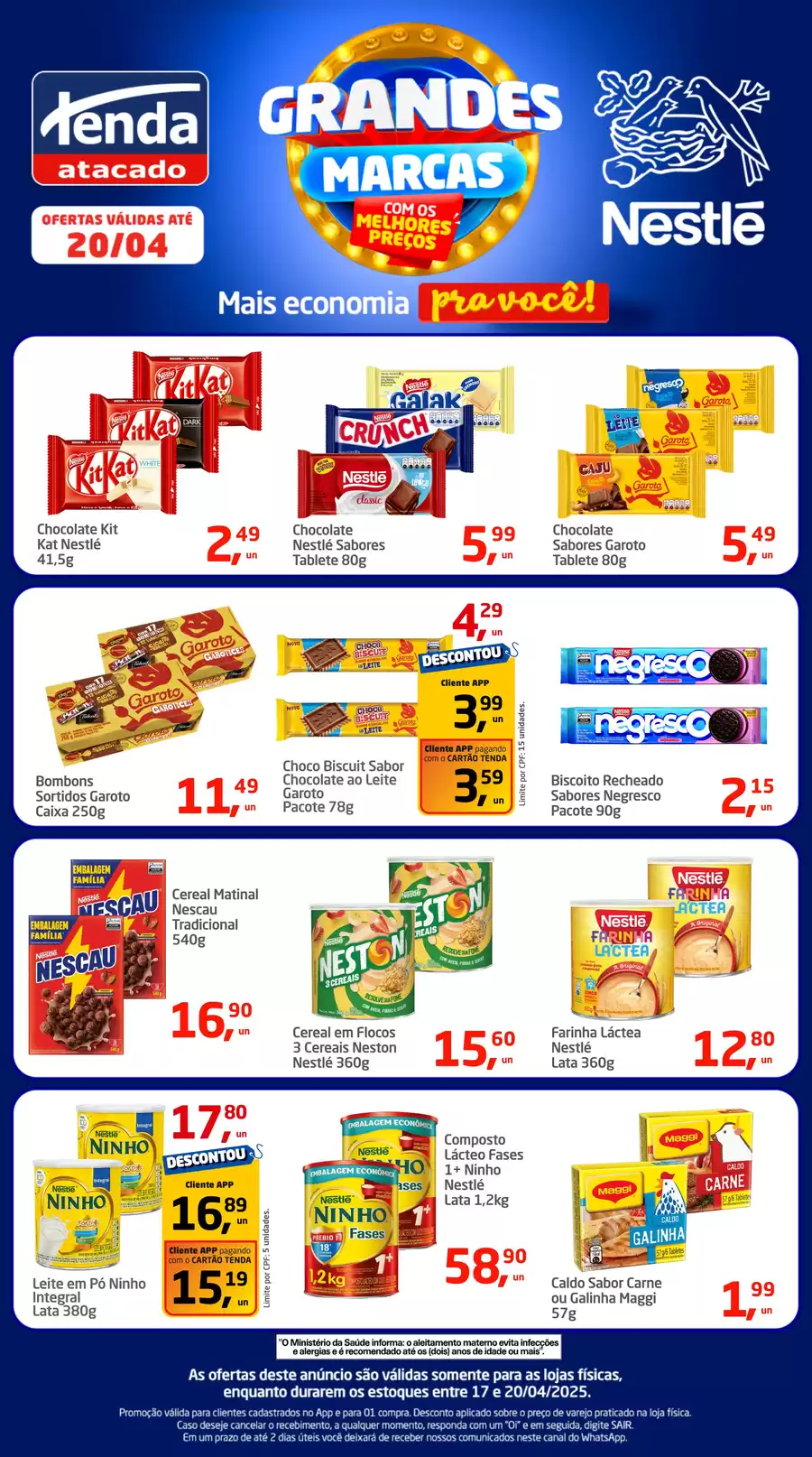 Catálogo de ofertas de Tenda Atacado de 16/04/2025 a 19/04/2025 - ESPECIAL NESTLÉ