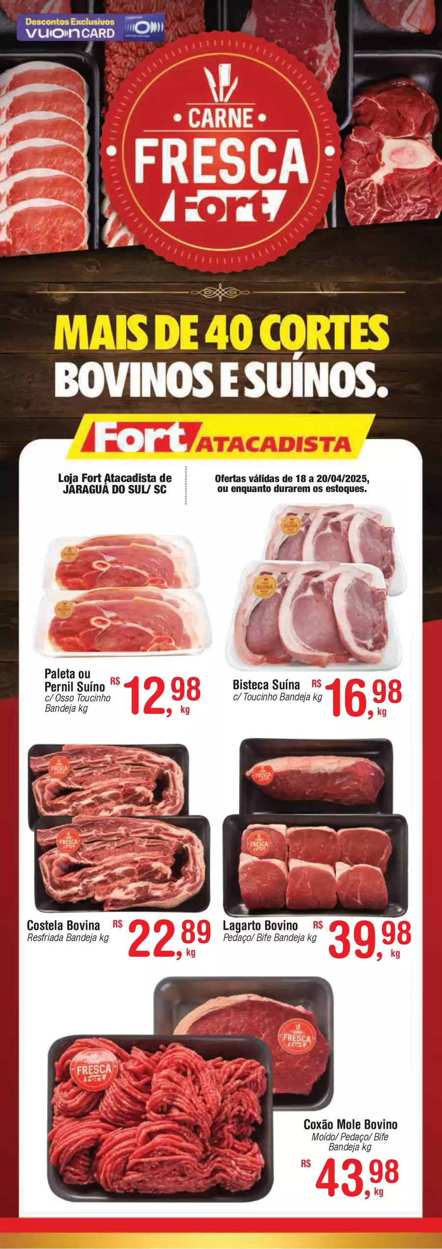 Catálogo de ofertas de Fort Atacadista de 17/04/2025 a 19/04/2025 - Filipeta Carne Fresca 18 a 20 04 25 Jaragua