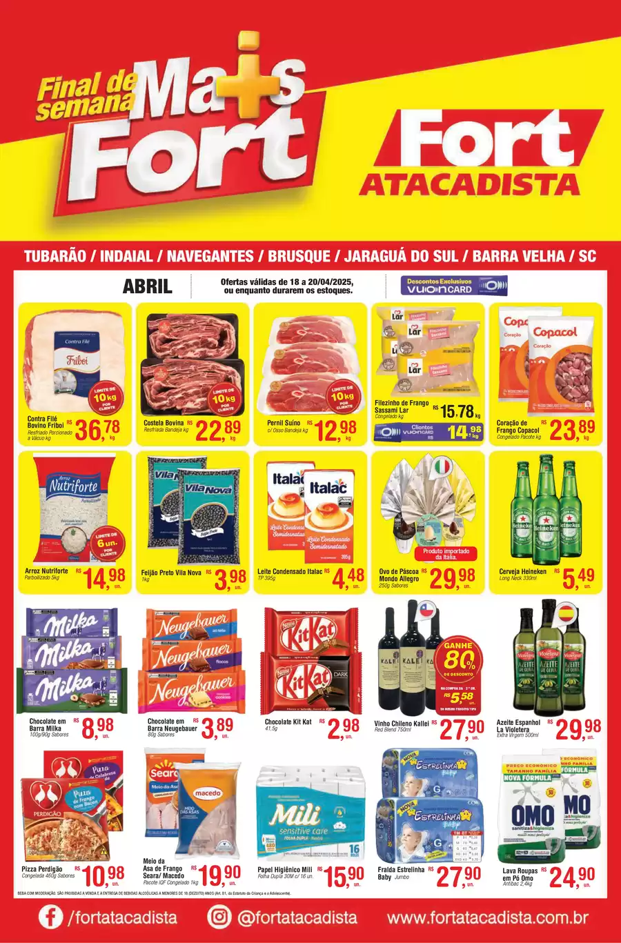 Catálogo de ofertas de Fort Atacadista de 17/04/2025 a 19/04/2025 - Lamina FDS 18 a 20 04 25 Lojas Especiais SC