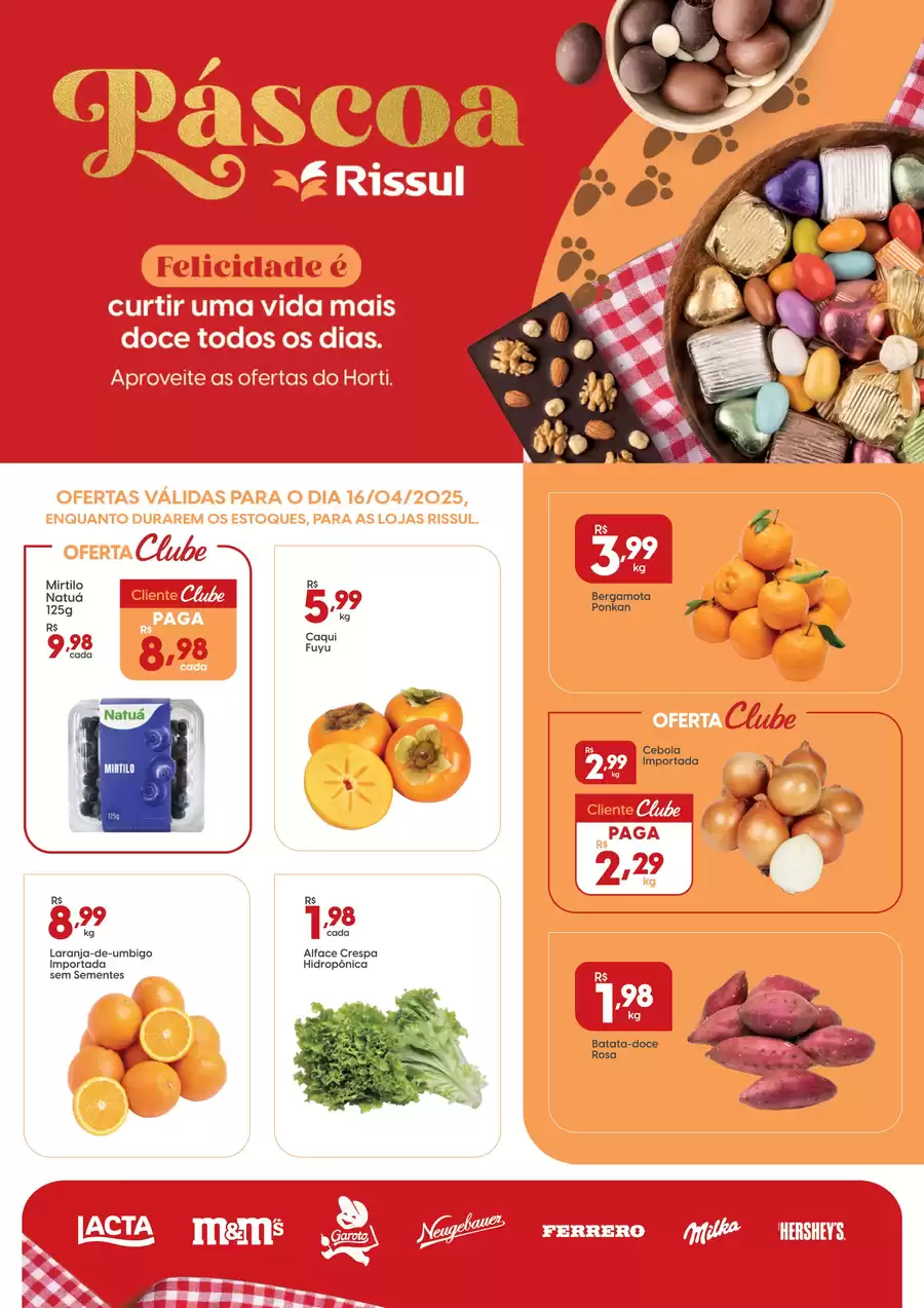 Catálogo de ofertas de Rissul de 15/04/2025 a 15/04/2025 - Páscoa Rissul