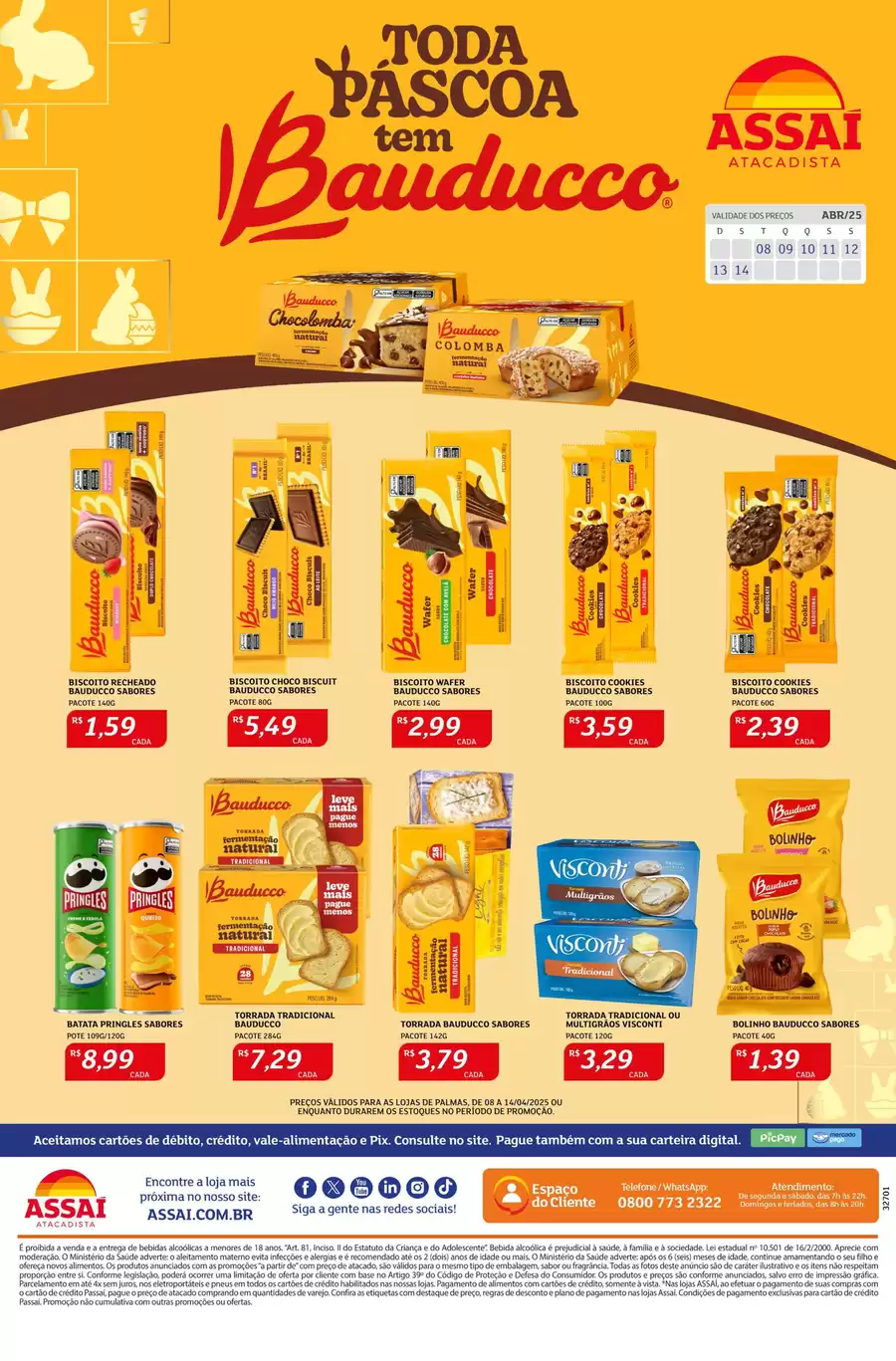 Catálogo de ofertas de Assaí Atacadista de 08/04/2025 a 13/04/2025 - PREÇOS VÁLIDOS PARA AS LOJAS DE PALMAS