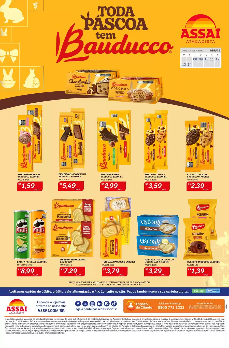 Catálogo de ofertas de Assaí Atacadista de 08/04/2025 a 13/04/2025 - PREÇOS VÁLIDOS PARA AS LOJAS DO DISTRITO FEDERAL