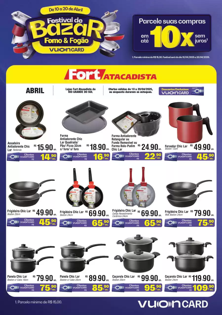 Catálogo de ofertas de Fort Atacadista de 09/04/2025 a 19/04/2025 - RS Forno e Fogão 10 a 20 de Abril