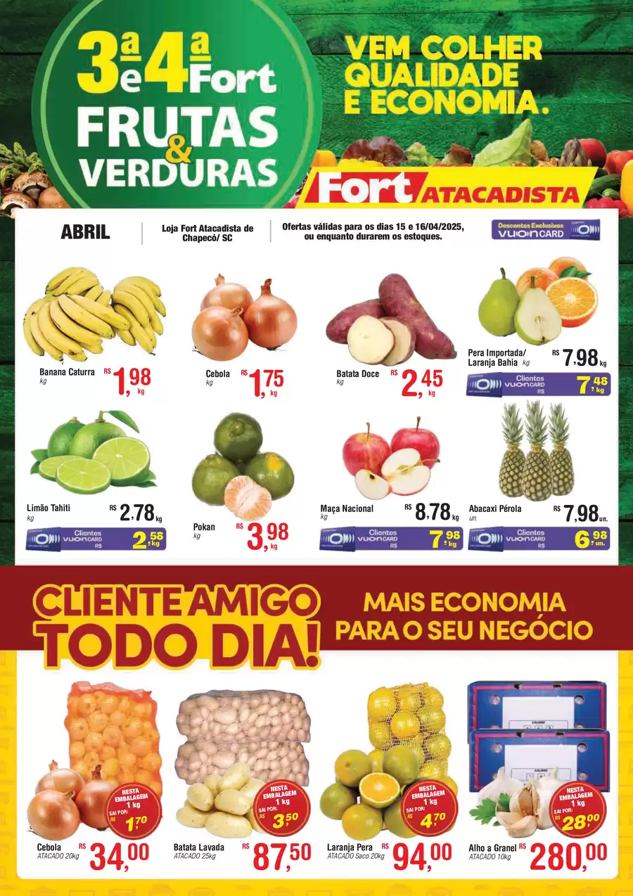 Catálogo de ofertas de Fort Atacadista de 14/04/2025 a 15/04/2025 - SC FORT Lamina FLV 3 e 4 15 e 16 04 25 Chapeco
