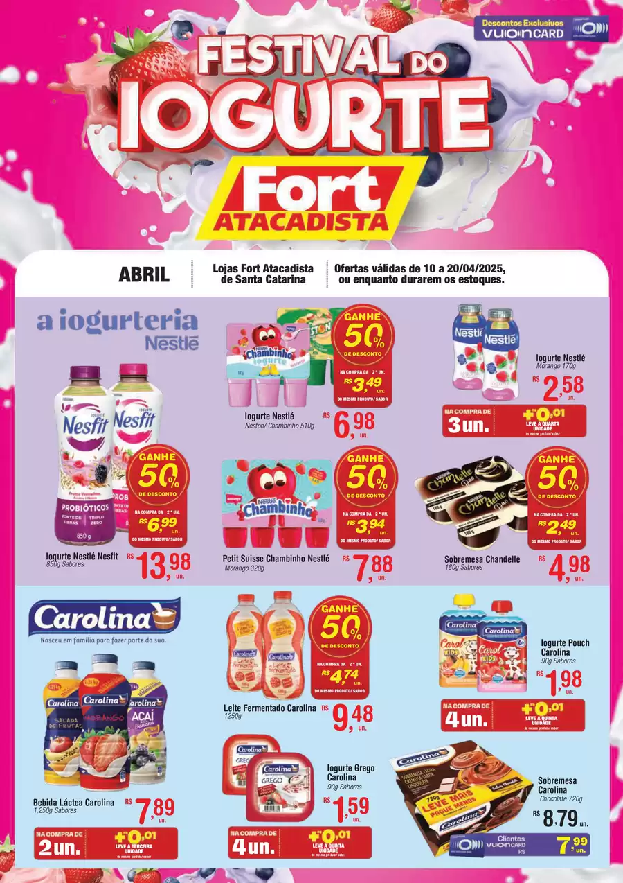 Catálogo de ofertas de Fort Atacadista de 09/04/2025 a 19/04/2025 - SC FORT Lamina Iogurtes 10 a 20 04 25